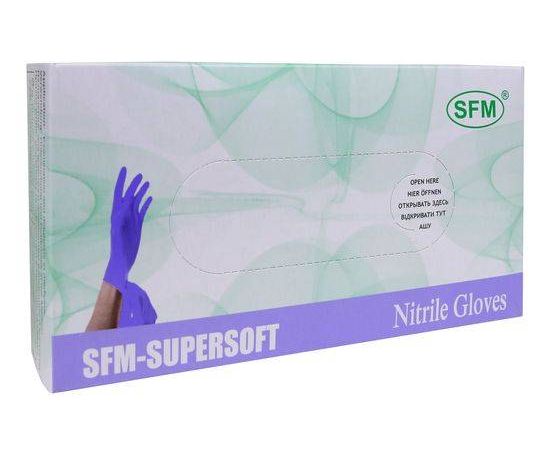 Перчатки нитрил. M SFM, фиолетово-голубые,  (1уп. /50 пар / 100 шт.)